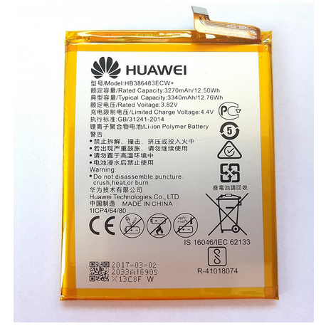 100% Original Brand New Huawei HB386483ECW+ 3340mAh Battery for Huawei Honor 6X, Honor G9 Plus Mobiles 6 months warranty