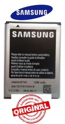 100% Original Brand New Samsung Battery For Samsung Galaxy Y S5360, Pocket S5300, Pocket Duos S5302, Samsung Wave Y S5380 Mobiles Samsung EB454357VU 1200mAh Battery with 6 months warranty