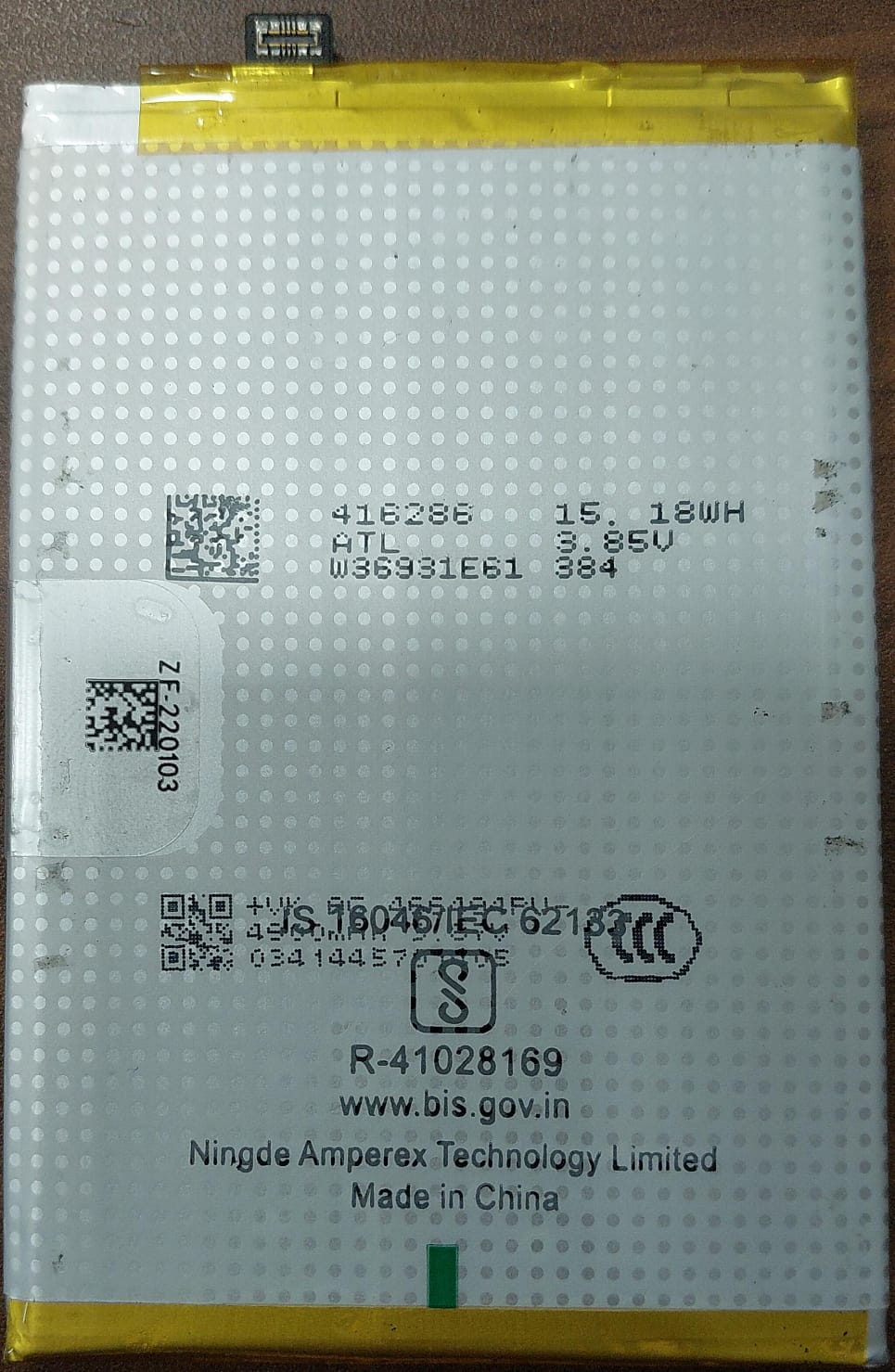 100% Original Brand New Realme 14x 5G (RMX3940) & Realme P3x 5G (RMX3944) Mobiles SuperVOOC BLPB47 6000mAh Battery 6 months warranty - Image 2