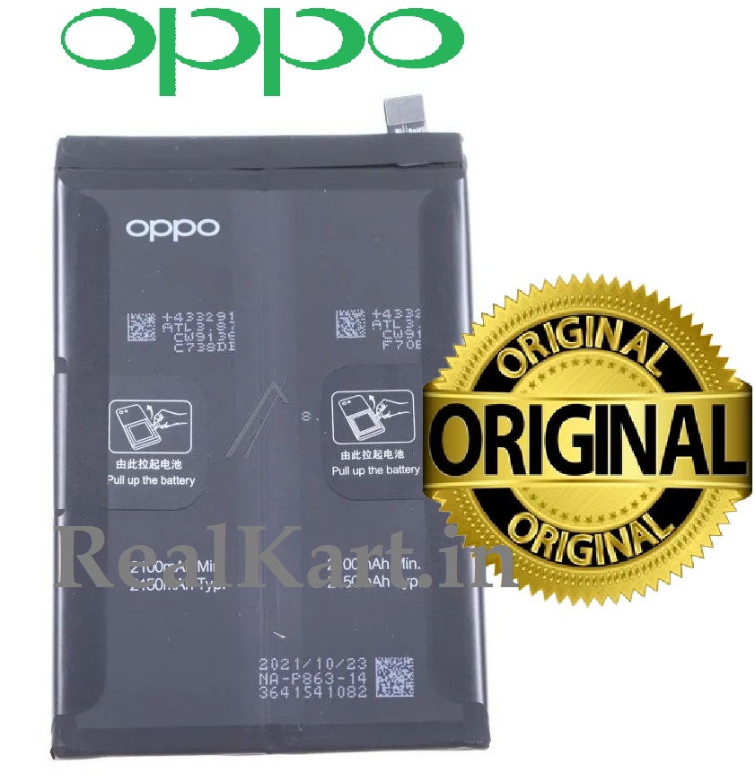 100% Original Brand New Oppo BLP863 4300mAh Battery For Reno6 5G (CPH2251, PEQM00) & Oppo K9 (PEXM00) Mobiles with 6 months warranty - Image 2