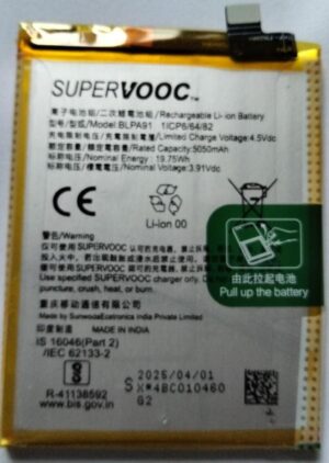 100% Original Brand New SuperVOOC BLPA91 5050mAh Battery for Realme P2 Pro Mobile 6 months warranty