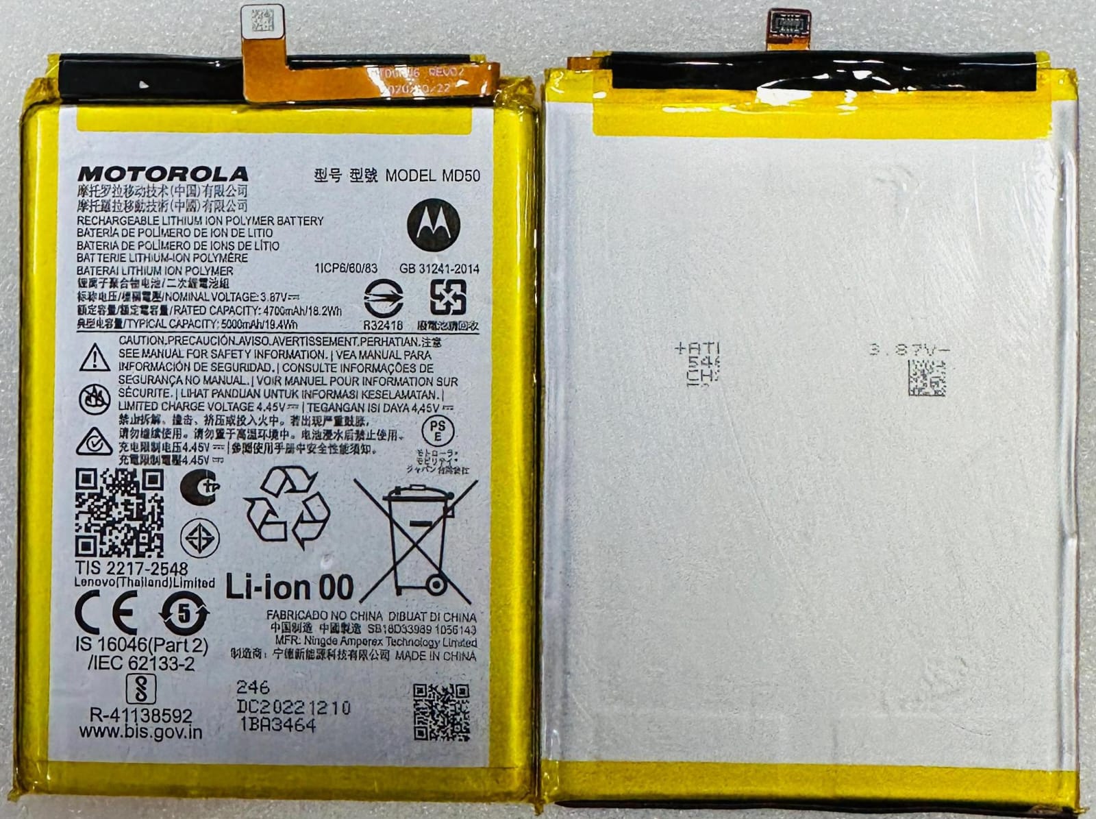 100% Original Brand New Moto G Stylus 5G 2021 (XT2131) & Moto G Stylus 2022 (XT2211-2) Mobiles Motorola MD50 5000mAh Battery 6 months warranty