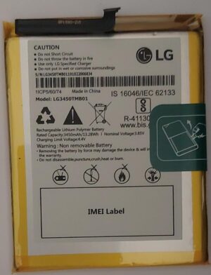 100% Original Brand New LG W10 Alpha (LM-X210LMW, LMX210, LMX210LMW) & LG W10 Pro Mobiles LG LG3450TMB01 3450mAh Battery 6 months warranty