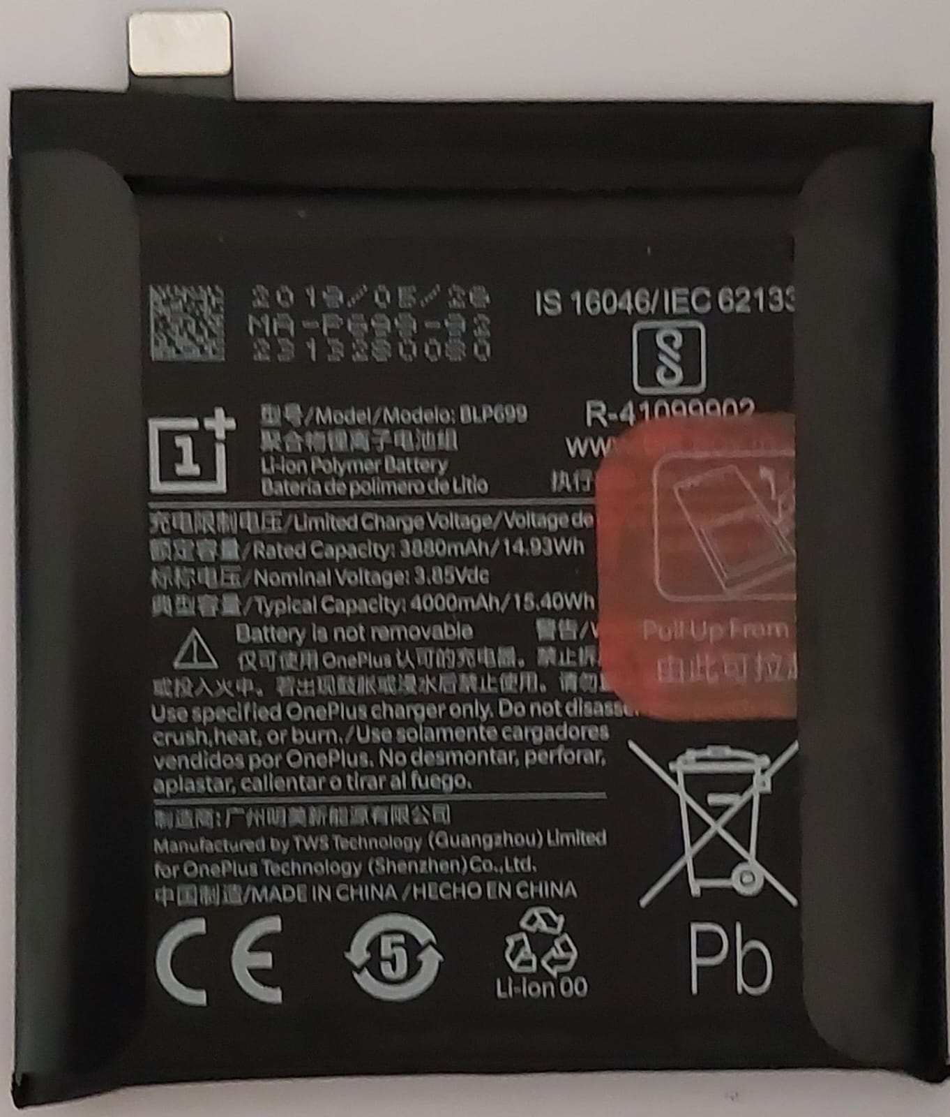 100% Original Brand New OnePlus BLP699 4000mAh Battery for OnePlus 7 Pro & OnePlus 7 Plus Mobiles 6 months warranty