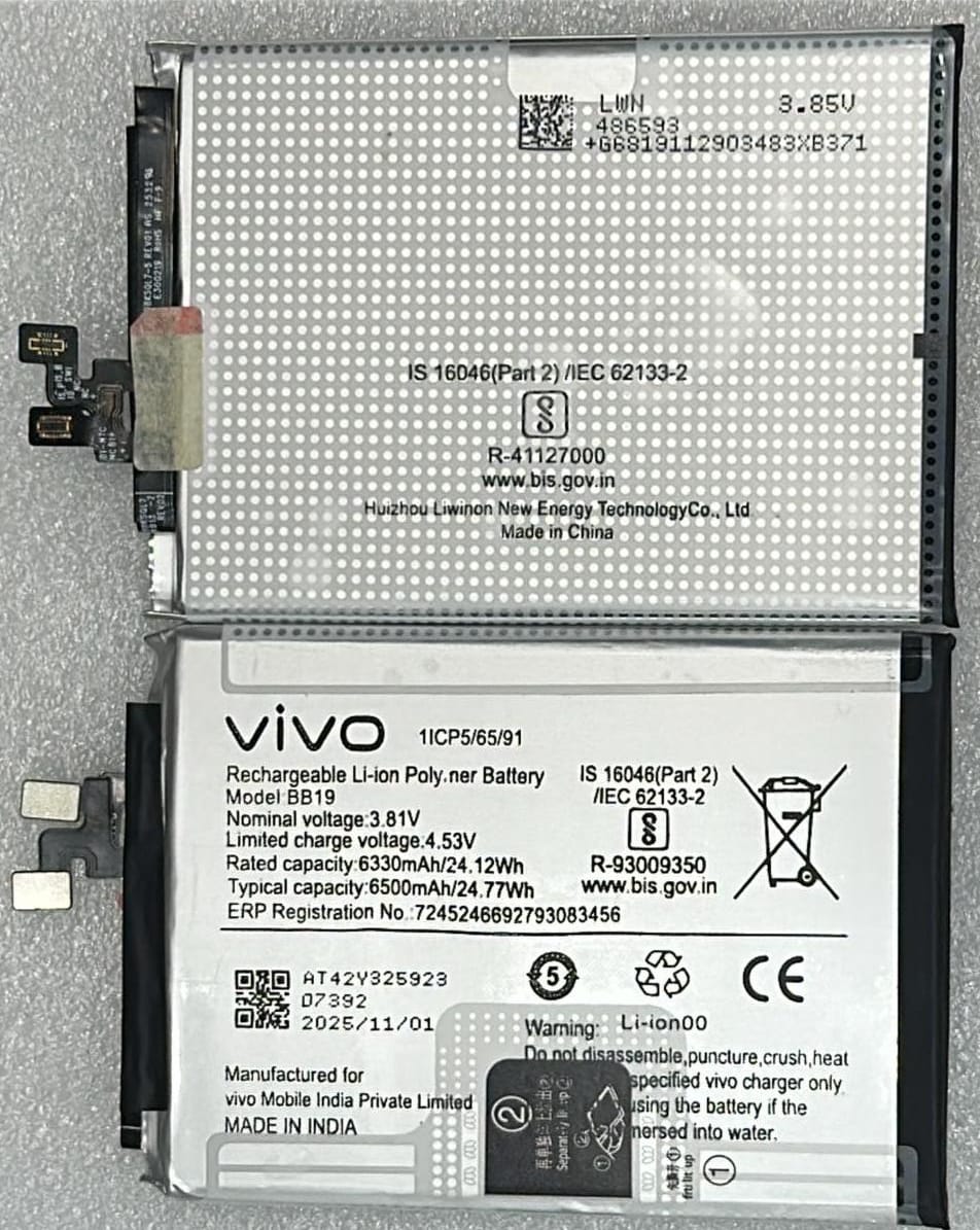 100% Original Brand New Vivo BB19 6500mAh 3.81v Battery with 6 months warranty