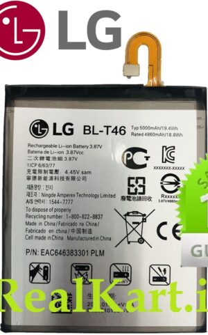 100% Original Brand New LG BL-T46 5000mAh Battery For LG V60 ThinQ 5G (LM-V600, LM-V600TM, LM-V600AM, LMV600VM) Mobile 6 months warranty