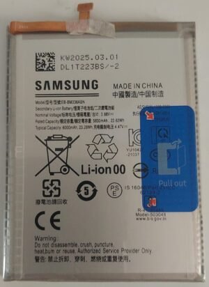 100% Original Brand New Samsung EB-BM336ABN 6000mAh Battery for Samsung Galaxy M13 4G & M33 5G Mobiles 6 months warranty